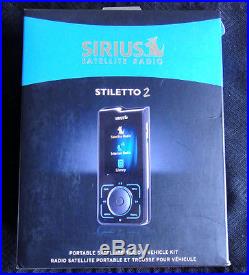 SIRIUS STILETTO SL2 Receiver Portable Satellite Radio + Vehicle Kit Included