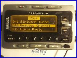 SIRIUS STREAMER GT satellite radio SIR-SL1 W car kit LIFETIME SUBSCRIPTION
