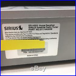 SIRIUS Satellite Radio Home Tuner SRH550 Digital Audio LIFETIME SUBSCRIPTION