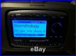SIRIUS Sportster Replay Satellite radio With Boombox + LIFETIME SUBSCRIPTION + 87