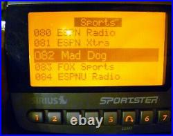 SIRIUS Sportster SP-R1 XM radio LIFETIME w Car Mount, Antenna, AC/DC Adapters