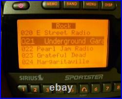 SIRIUS Sportster SP-R1 XM radio LIFETIME w Car Mount, Antenna, AC/DC Adapters