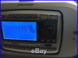 SIRIUS Sportster SP-R2 satellite radio with SP-B1a BoomBox lifetime subscription