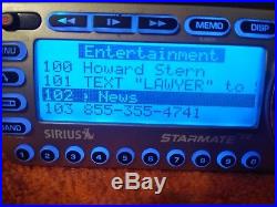 SIRIUS Starmate 2 possible Lifetime Subscription Premium package As Is