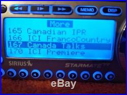 SIRIUS Starmate 2 possible Lifetime Subscription Premium package As Is