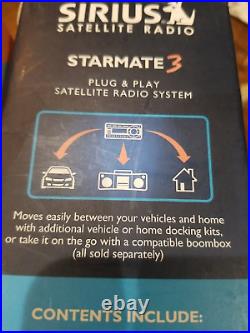 SIRIUS Starmate 3 Plug & Play Satellite Radio & Vehicle Kit New Open Box Item