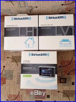 SIRIUS XM LYNX Wi-Fi Enabled PORTABLE RADIO, CAR KIT, HOME KIT LH1 BUNDLE SiriusXM