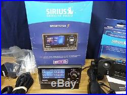SIRIUS XM SATELLITE RADIO SPORTSTER 5 with LIFETIME SUBSCRIPTION CAR & HOME KIT