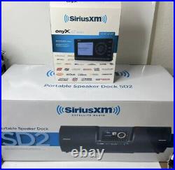 SIRIUS XM SD2 Satellite Portable Radio Boombox Dock ONYX EZ RADIO OPEN BOX