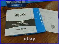 SIRIUS XM SUBX1 Boom Box With Power Supply, Antenna Radio & Manual Included