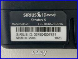 SIRIUS XM Stratus 6 Radio/Receiver ONLY Active Lifetime Subscription ModelSDSV6