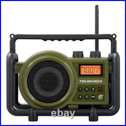 Sangean TOUGHBOX FM/AM/Aux Ultra-Rugged Digital Rechargeable Radio, Green