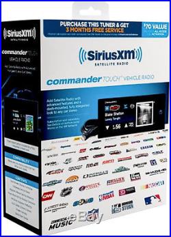 SiriusXM Commander Touch Satellite Radio Receiver Black