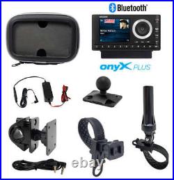 SiriusXM Radio Bluetooth Motorcycle Installation Kit with Onyx Plus Receiver