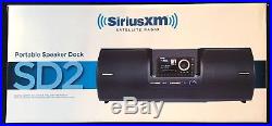 SiriusXM SD2 Portable Speaker Dock Boombox +Onyx EZ Radio Vehicle Kit NEW XEZ1V1