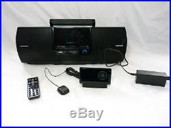 SiriusXM SXSD2 Portable Speaker Dock BOOMBOX Sirius Radio with remote and radio