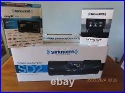 SiriusXM Satellite Radio Player Portable Speaker Dock SD2WITH Home&Vehicle Kits