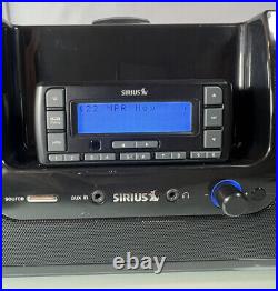 SiriusXM Satellite Radio SUBX2 Portable Boombox Speaker Dock with SDSV6 Working