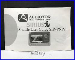 Sirius Audiovox Shuttle PNP2 Radio LIFETIME SUBSCRIPTION ACTIVE New Home Kit XM