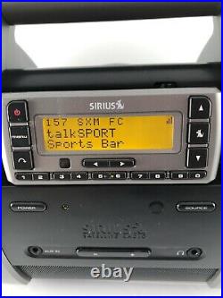 Sirius Lifetime Subscription Stratus SV3 Radio with SubX1R Boombox WORKS GREAT