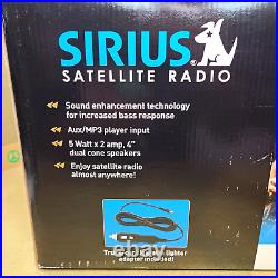 Sirius NIB Satellite Radio Portable Boombox SIR-STRB1 BRIX Streamer