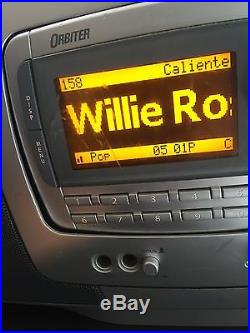 Sirius Orbiter SR4000 Satellite Radio With Lifetime Subscription & Boombox Radio