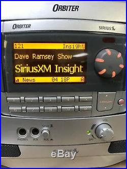 Sirius Orbiter Sr4000 Receiver XM Boombox Lifetime Subscription