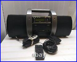 Sirius Portable Boom Box Speaker Aux In & ST4 Satellite Radio Receiver