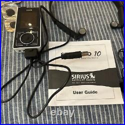 Sirius Portable SATELLITE Radio SL10 STILETTO Bundle Withextras