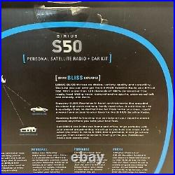 Sirius S50 Personal Satellite Radio Receiver & Car Kit S50TK1 XM dock mount