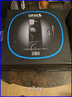 Sirius S50 Satellite Radio with S50 Car Kit and Home dock. Lifetime Subscription
