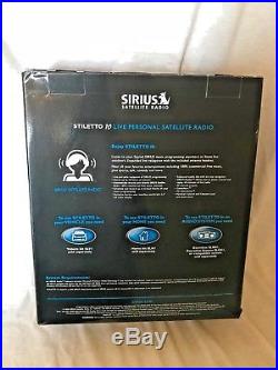 Sirius SL10 Portable SATELLITE Radio SL10-PK1 Stiletto 10 KIT