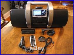 Sirius SP4 Radio Active Lifetime Radio with SUBX1 Boombox & Vehicle Kit Parts