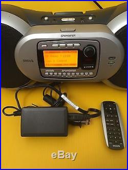 Sirius SPORTSTER SP-R1A Lifetime Subscription Radio with BOOMBOX WithRemote & Plug