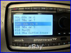 Sirius SPORTSTER SP-R2 Lifetime Subscription Radio with VEHICLE & HOME DOCK SP-B1