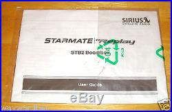 Sirius ST2 Starmate satellite radio with boom box, remote, lifetime subscription