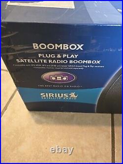 Sirius SUBX1R Dock & Play Universal Satellite Radio Boombox (Brand New)