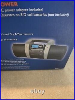 Sirius SUBX1R Dock & Play Universal Satellite Radio Boombox (Brand New)