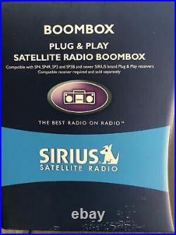 Sirius SUBX1 Boombox with Lifetime active subscription Radio. Read