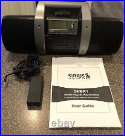 Sirius SUBX1 Boombox with SP3 Radio with ACTIVE POSSIBLE LIFETIME SUBSCRIPTION