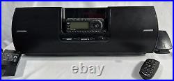 Sirius SUBX2 Boombox with ST5 Display Antenna and Power Cable Black, T&W