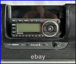 Sirius SUBX2 Boombox with ST5 Display Antenna and Power Cable Black, T&W