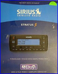 Sirius Satellite Radio STRATUS 5 Dock & Play Radio + Complete Vehicle Kit