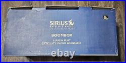 Sirius Satellite Radio SUBX1R Boombox + SV3R Receiver CIB