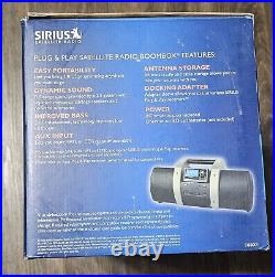 Sirius Satellite Radio SUBX1R Boombox + SV3R Receiver CIB