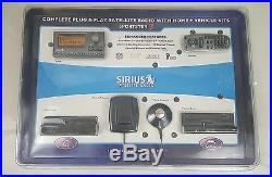 Sirius Satellite Radio Sportster 3 Home and Vehicle Kit Complete Remote SEALED