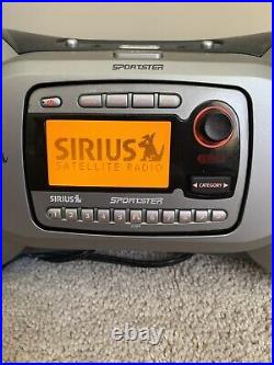 Sirius Satellite Radio Sportster Portable Boombox SP-BB1R Original Vintage Works