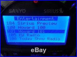 Sirius Satellite radio Lifetime Activated Subscription Sanyo boombox CSR10 FM/AM