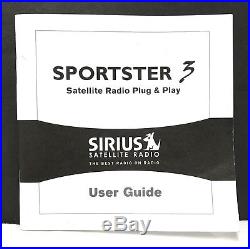Sirius Sportster 3 ACTIVE Satellite Radio LIFETIME SUBSCRIPTION + Home Kit XM