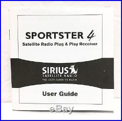 Sirius Sportster 4 ACTIVE SP4 Radio with LIFETIME SUBSCRIPTION + Home Kit & Box XM